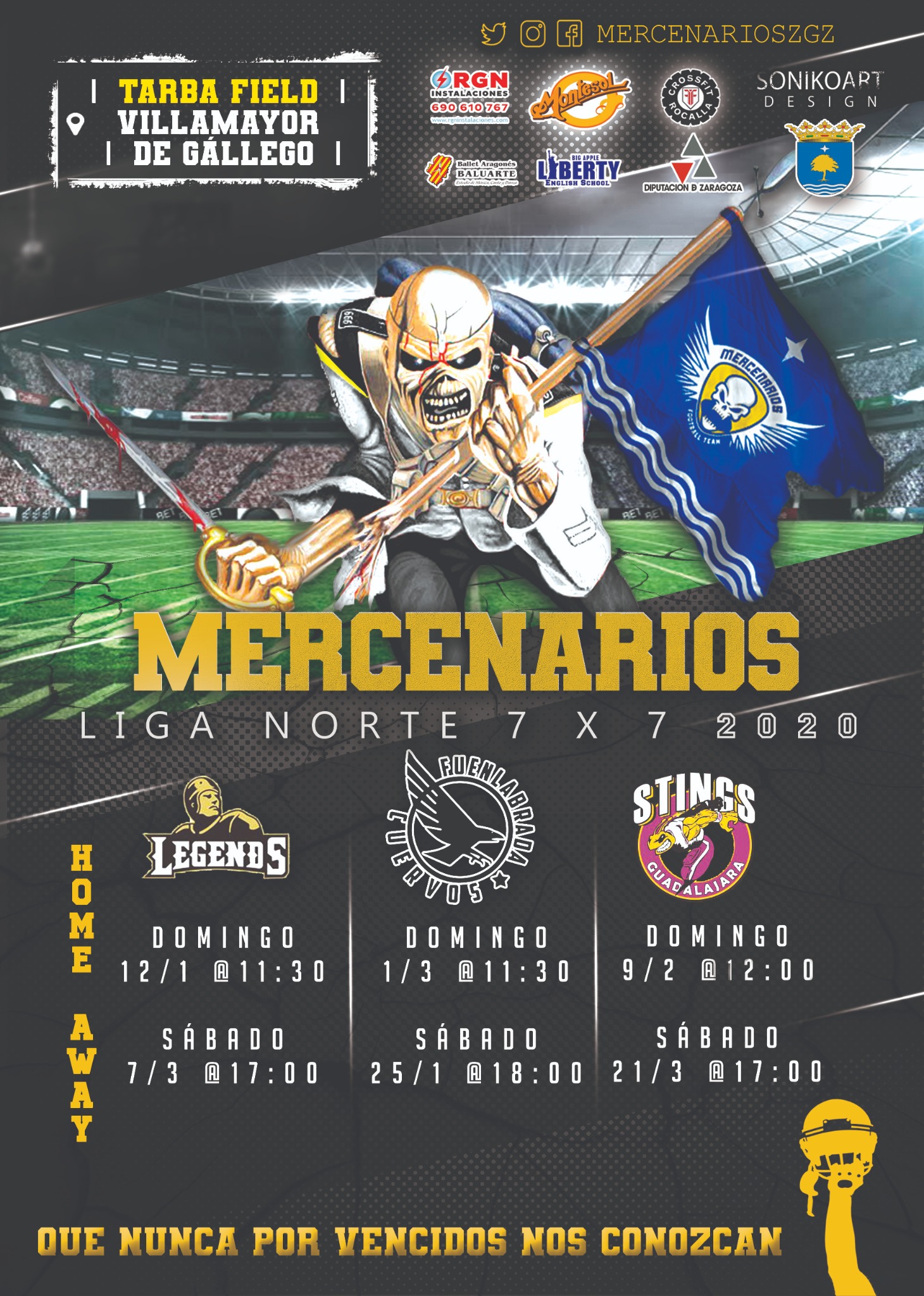 Nueva Temporada Mercenarios Fútbol Americano